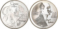 France 10 Euro Edmond Rostand, Proof, Paris, Silver -