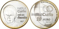 France 10 Euro Institut Curie, Paris, Silver, KM:1611 -