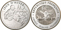 France 10 Euro Jeux d'Hiver 2013 - Snowboard, Proof, Paris, Silver -