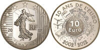 France 10 Euro 10 ans de l'euro, Paris, Silver, KM:1889 -