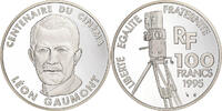 France 100 Francs Paris, Léon Gaumont, Silver, KM:1080 -
