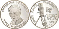 France 100 Francs Yves Montand, Paris, Silver, KM:1104 -