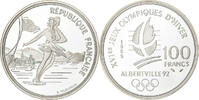 France 100 Francs JO Albertville 92, Paris, Proof, Silver -