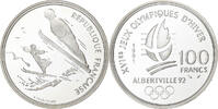 France 100 Francs JO Albertville 92, Paris, Proof, Silver -