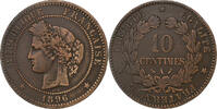 France 10 Centimes Cérès, Paris, Bronze, Gadoury:265a -
