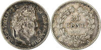 France 25 Centimes Paris, Silver, Gadoury:357, KM:755.1 -