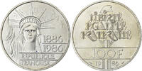 France 100 Francs Statue de la Liberté, Paris, Silver -