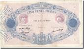 France 500 Francs Banknote, 500 F 1888-1940 ''Bleu et Rose'' -