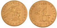 France 10 Francs 1988 Coin, Aluminum-Bronze, KM:E139, Gadoury:821 MS(65-70)