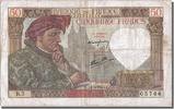 France 50 Francs Banknote, 50 F 1940-1942 ''Jacques Coeur'', 1940-06-13 -
