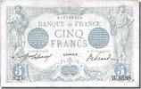 France 5 Francs Banknote, 5 F 1912-1917 ''Bleu'', 1915-11-08 -