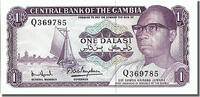1 Dalasi  Gambia Geldschein, UNZ UNZ