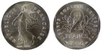 France 2 Francs Coin, Semeuse, Nickel, Gadoury:547 -