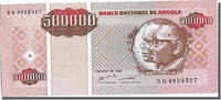 Angola 500,000 Kwanzas Reajustados Banknote, 1995-05-01 -