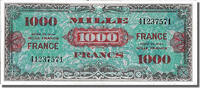 France 1000 Francs Banknote, 1945 Verso France, 1945-06-04 -
