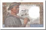 France 10 Francs Banknote, 10 F 1941-1949 ''Mineur'', 1942-10-15 -