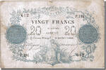 France 20 Francs ...-1889 Circulated during XIXth, 1871-08-31, P.184 -