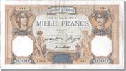 France 1000 Francs Banknote, 1 000 F 1927-1940 ''Cérès et Mercure'' -
