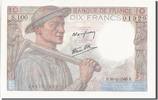 France 10 Francs Banknote, 10 F 1941-1949 ''Mineur'', 1945-04-26 -