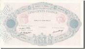 France 500 Francs Banknote, 500 F 1888-1940 ''Bleu et Rose'' -