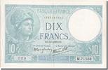 France 10 Francs Banknote, 10 F 1916-1942 ''Minerve'', 1939-09-07 -