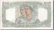 France 1000 Francs Banknote, 1 000 F 1945-1950 ''Minerve et Hercule'' -