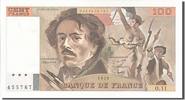 France 100 Francs Banknote, 100 F 1978-1995 ''Delacroix'' -