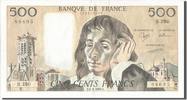 France 500 Francs Banknote, 500 F 1968-1993 ''Pascal'', 1989-02-02 -