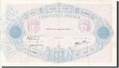 France 500 Francs Banknote, 500 F 1888-1940 ''Bleu et Rose'' -