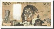 France 500 Francs Banknote, 500 F 1968-1993 ''Pascal'', 1974-12-05 -
