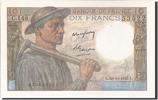 France 10 Francs Banknote, 10 F 1941-1949 ''Mineur'', 1947-10-30 -