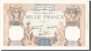 France 1000 Francs Banknote, 1 000 F 1927-1940 ''Cérès et Mercure'' -