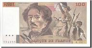 France 100 Francs Banknote, 100 F 1978-1995 ''Delacroix'' -