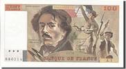 France 100 Francs Banknote, 100 F 1978-1995 ''Delacroix'' -
