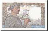 France 10 Francs Banknote, 10 F 1941-1949 ''Mineur'', 1942-11-19 -