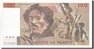 France 100 Francs Banknote, 100 F 1978-1995 ''Delacroix'' -