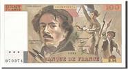 France 100 Francs Banknote, 100 F 1978-1995 ''Delacroix'' -