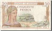 France 50 Francs Banknote, 50 F 1934-1940 ''Cérès'', 1935-04-04 -