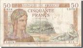 France 50 Francs Banknote, 50 F 1934-1940 ''Cérès'', 1936-11-19 -