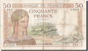 France 50 Francs Banknote, 50 F 1934-1940 ''Cérès'', 1936-12-03 -