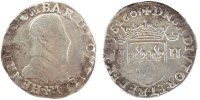 FRENCH STATES Teston Coin, DOMBES, Henri II de Montpensier -