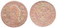 FRENCH STATES Denier Tournois Coin, DOMBES, Gaston d'Orléans -