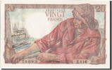France 20 Francs Banknote, 20 F 1942-1950 ''Pêcheur'', 1944-02-10 -