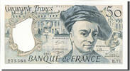 France 50 Francs Banknote, 50 F 1976-1992 ''Quentin de La Tour'' -