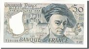 France 50 Francs Banknote, 50 F 1976-1992 ''Quentin de La Tour'' -