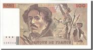 France 100 Francs Banknote, 100 F 1978-1995 ''Delacroix'' -