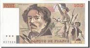 France 100 Francs Banknote, 100 F 1978-1995 ''Delacroix'' -