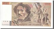 France 100 Francs Banknote, 100 F 1978-1995 ''Delacroix'' -