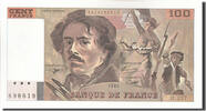 France 100 Francs Banknote, 100 F 1978-1995 ''Delacroix'' -