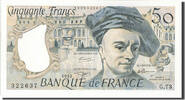 France 50 Francs Banknote, 50 F 1976-1992 ''Quentin de La Tour'' -